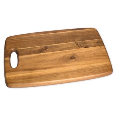 wood bread board with handle