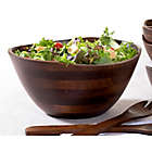 Alternate image 2 for Lipper Walnut 11.75-Inch Salad Bowl