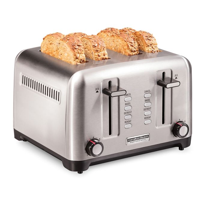 Hamilton beach keep warm 4 slice long slot toaster