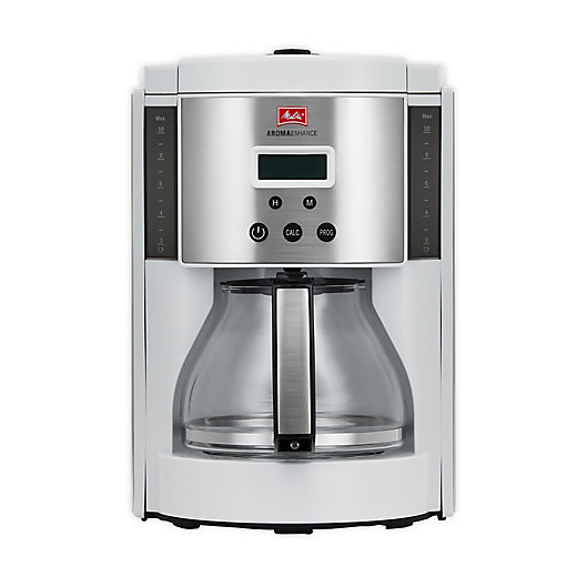 Alternate image 1 for Melitta® Aroma Enhance 10-cup Glass Carafe Coffee Maker in White