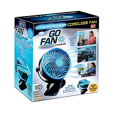 Go Fan&trade; Portable Fan in Black. View a larger version of this product image.