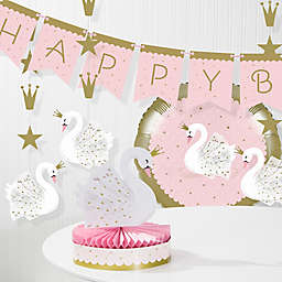 Creative Converting™ 6-Piece Stylish Swan Birthday Party Decorations Kit in Pink