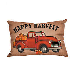 glitzhome® "Happy Harvest" Oblong Throw Pillow in Beige