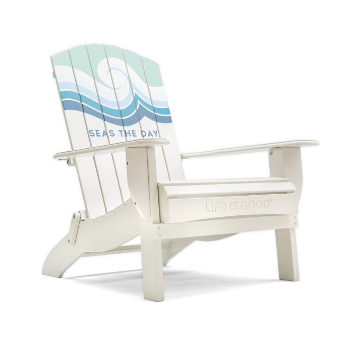 Life is Good® Adirondack Folding Chair in White Bed Bath and Beyond