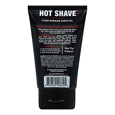 Duke Cannon Supply Co.&reg; Hot Shave&trade; 4.5 oz. Clear Warming Shave Gel. View a larger version of this product image.