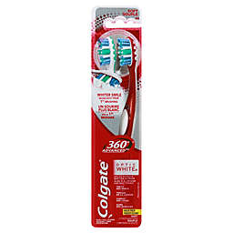 Colgate® 2-Pack 360 Advanced Optic White Soft Toothbrushes