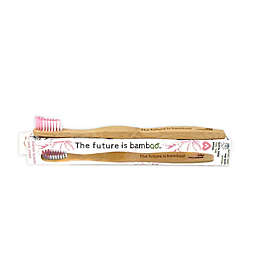 The Future is Bamboo Adult Charcoal Soft Toothbrush in Pink