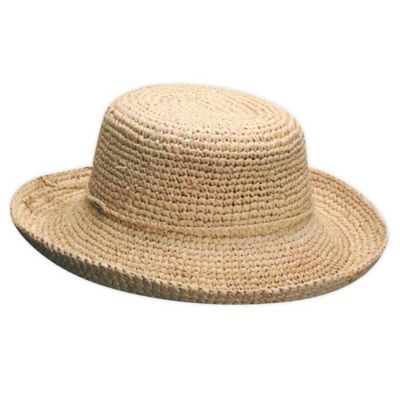 scala crocheted raffia hat