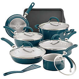 Rachael Ray™ Create Delicious Nonstick Aluminum 13-Piece Cookware Set in Teal