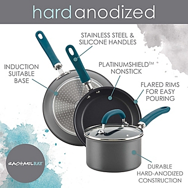 Rachael Ray&trade; Create Delicious Nonstick Hard-Anodized 11-Piece Cookware Set. View a larger version of this product image.