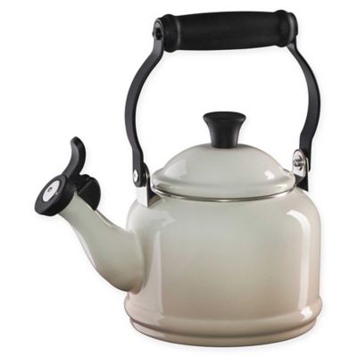 beige tea kettle