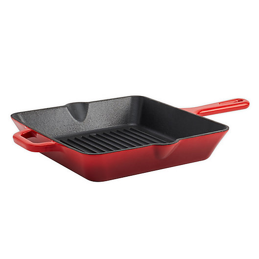 Alternate image 1 for Artisanal Kitchen Supply® Enameled Cast Iron 10-Inch Square Grill Pan