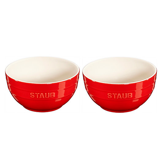 Alternate image 1 for Staub® Ceramics 2-Piece Universal Bowl Set in Cherry