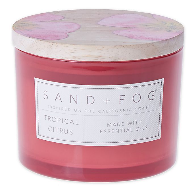 Sand + Fog® 12 oz. Tropical Citrus PaintedLid Jar Candle