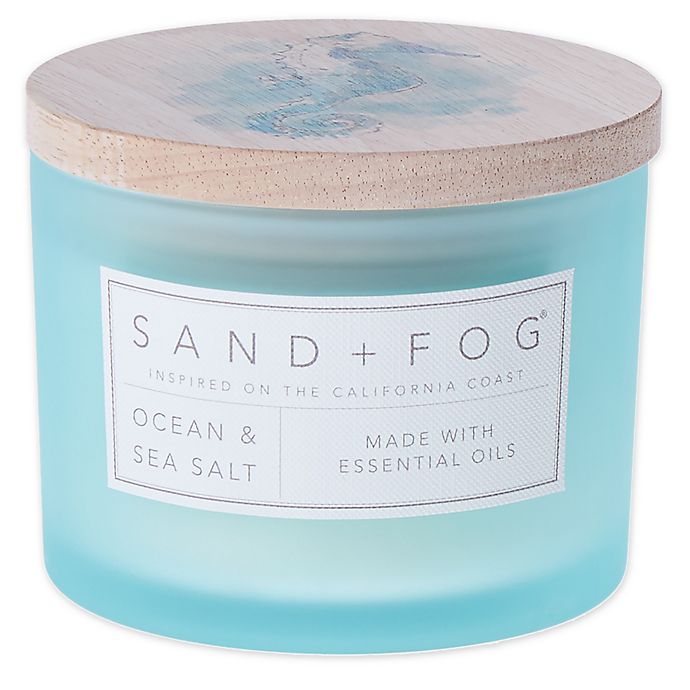 Sand + Fog® Ocean & Sea Salt 12 oz. PaintedLid Jar Candle