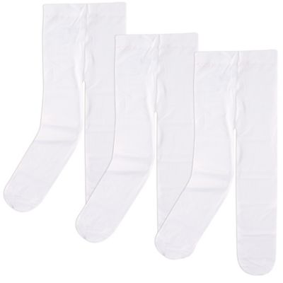 Luvable Friends&reg; 3-Pack Tights in White