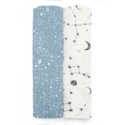 aden + anais&trade; essentials 2-Pack Cosmic Viscose Swaddles in Blue