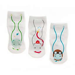 Squid Socks® 3-Pack Caleb Socks in White