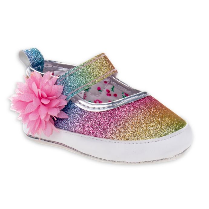 Laura Ashley Mary Jane Glitter Crib Shoe Bed Bath Beyond