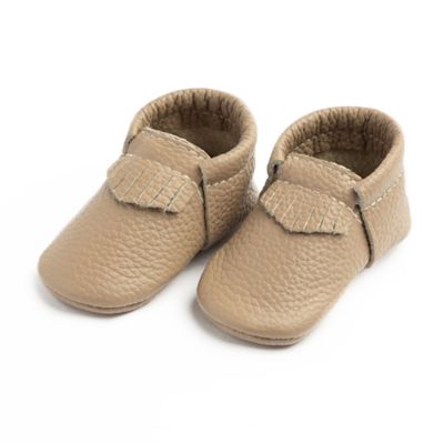 Freshly Picked Newborn The First Pair Moccasin in Toast