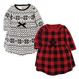 Touched by Nature® Size 6 2-Pack Buffalo Plaid Organic Cotton Dresses