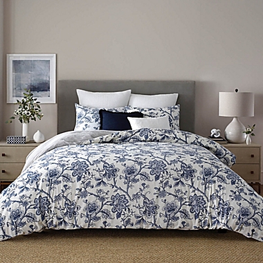 Wamsutta&reg; Norwich 3-Piece King Comforter Set in Blue. View a larger version of this product image.