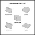 Alternate image 4 for Madison Park Marina 8-Piece Full/Queen Comforter &amp; Coverlet Set in Blue
