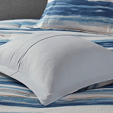 Madison Park Marina 8-Piece Full/Queen Comforter &amp; Coverlet Set in Blue. View a larger version of this product image.