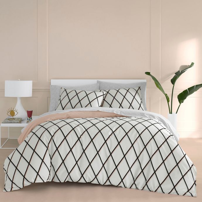 Now House By Jonathan Adler Martine Duvet Cover Set In Blush