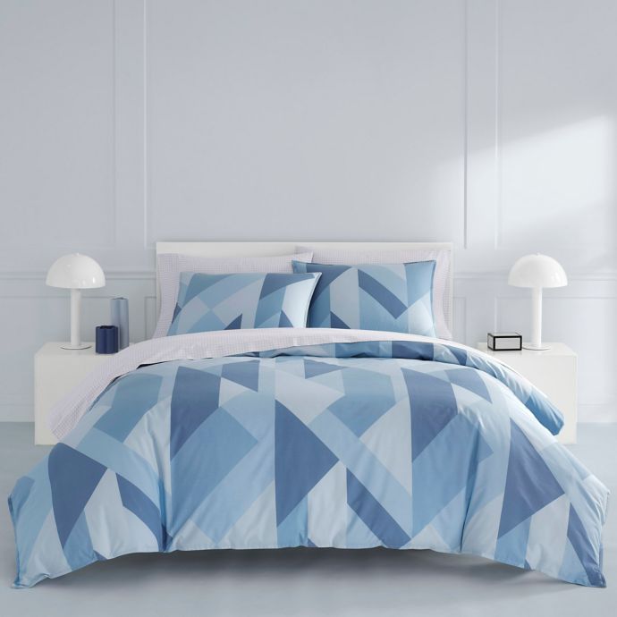 Now House By Jonathan Adler Marco Duvet Cover Set In Blue Bed