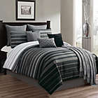 Alternate image 0 for Barkley 10-Piece King Comforter Set in Black/Grey