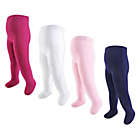 Alternate image 0 for Touched By Nature&reg; Size 7-10Y 4-Pack Thick Organic Cotton Tights in Pink