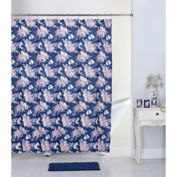 17-Piece Jillian Floral Bath Collection Set in Navy