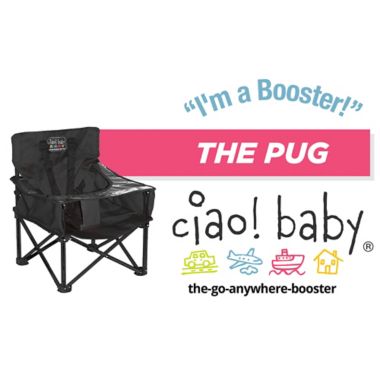 ciao! baby&reg; PUG Booster in Black. View a larger version of this product image.