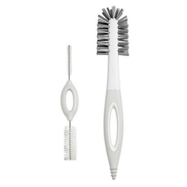 Boon&reg; 2-Pack Solids Baby Bottle Brush in Grey. View a larger version of this product image.