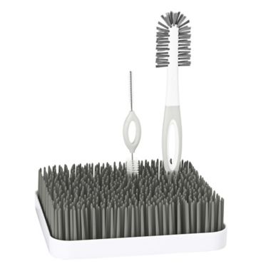 Boon&reg; 2-Pack Solids Baby Bottle Brush in Grey. View a larger version of this product image.