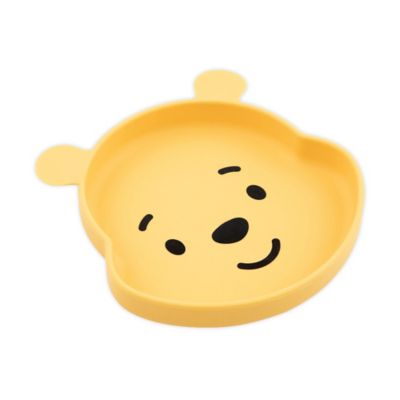 Bumkins&reg; Winnie the Pooh Silicone Grip Toddler Dish in Yellow