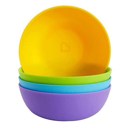 Alternate image 1 for Munchkin® 4-Pack Multicolored Bowls