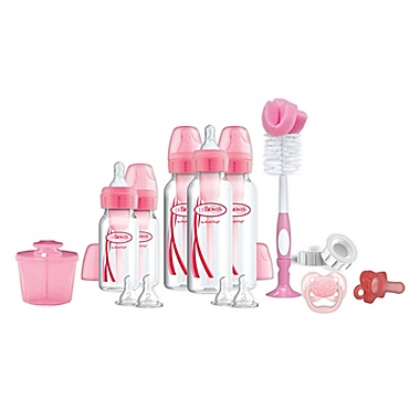 Dr. Brown&#39;s Natural Flow&reg; Options+&trade; 17-Piece Complete Infant Starter Set in Pink. View a larger version of this product image.