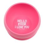 Alternate image 0 for Bella Tunno&trade; Silicone "Hello Food I Love You" Toddler Wonder Bowl in Pink
