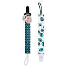 Alternate image 0 for The Peanutshell&reg; Tropical 0-18 Months 2-Pack Pacifier Clip in Green/White