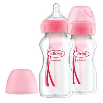 pink baby bottles