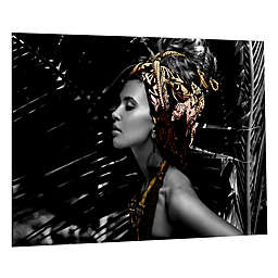 Native Woman 60-Inch x 40-Inch Photographic Tempered Glass Wall Art