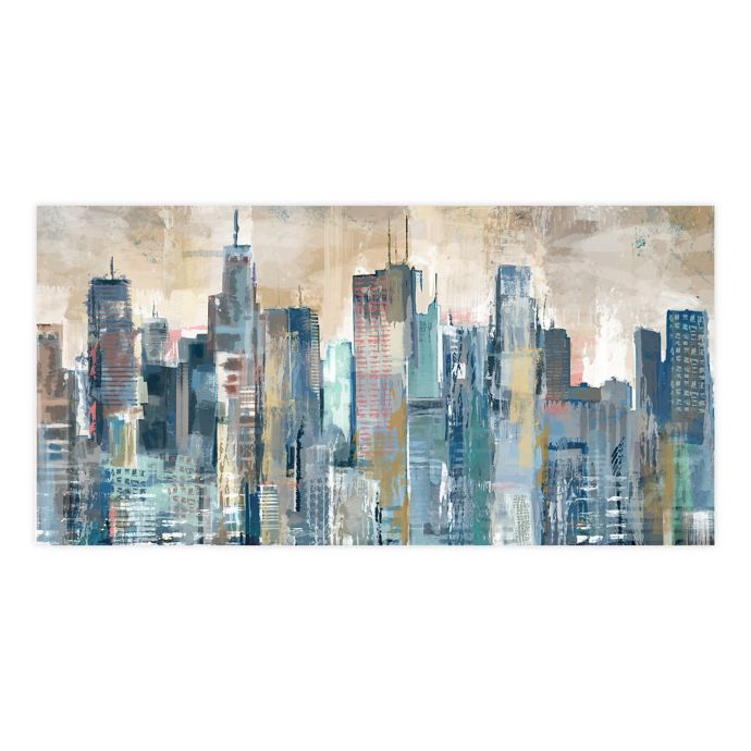 Urban Hues 30 Inch x 59 Inch Framed Canvas Wall Art | Bed Bath 