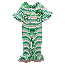 Bonnie Baby "Lucky Girl" Dress in Green