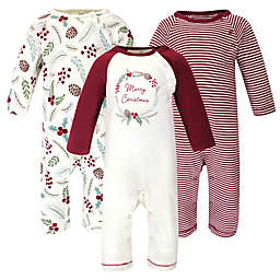 Touched by Nature® 3-Pack Holiday Organic Cotton Coveralls