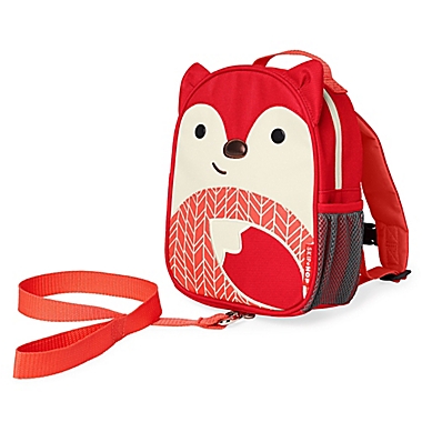 SKIP*HOP&reg; Zoo Fox Mini Backpack with Safety Harness in Red. View a larger version of this product image.