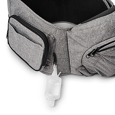 TushBaby Ergonomic Hip Seat Carrier in Grey. View a larger version of this product image.