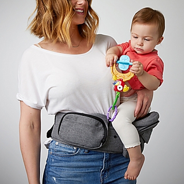 TushBaby Ergonomic Hip Seat Carrier in Grey. View a larger version of this product image.
