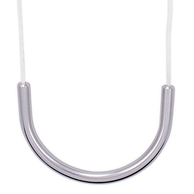Anjie+Ash&reg; Stainless Steel Fashion Teething Necklace in Silver. View a larger version of this product image.